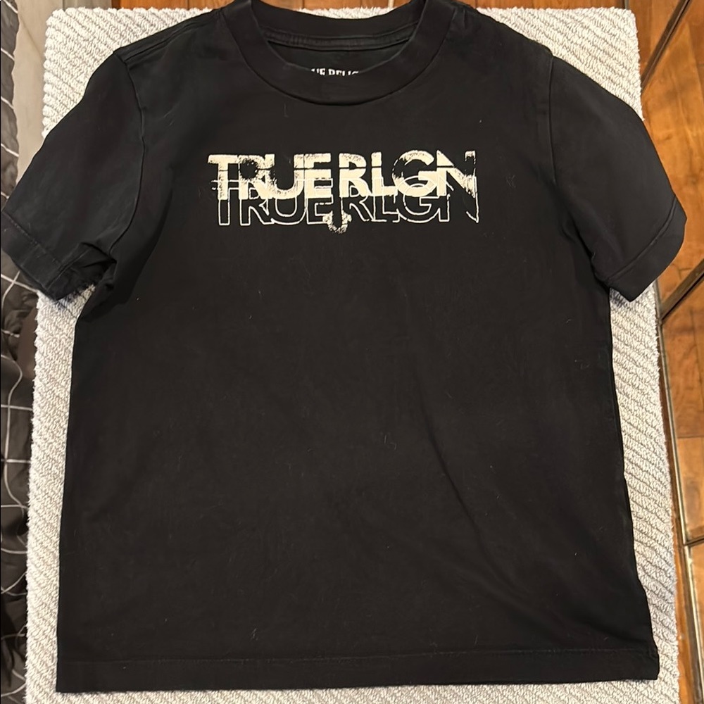 True Religion Black Short Sleeve Tee